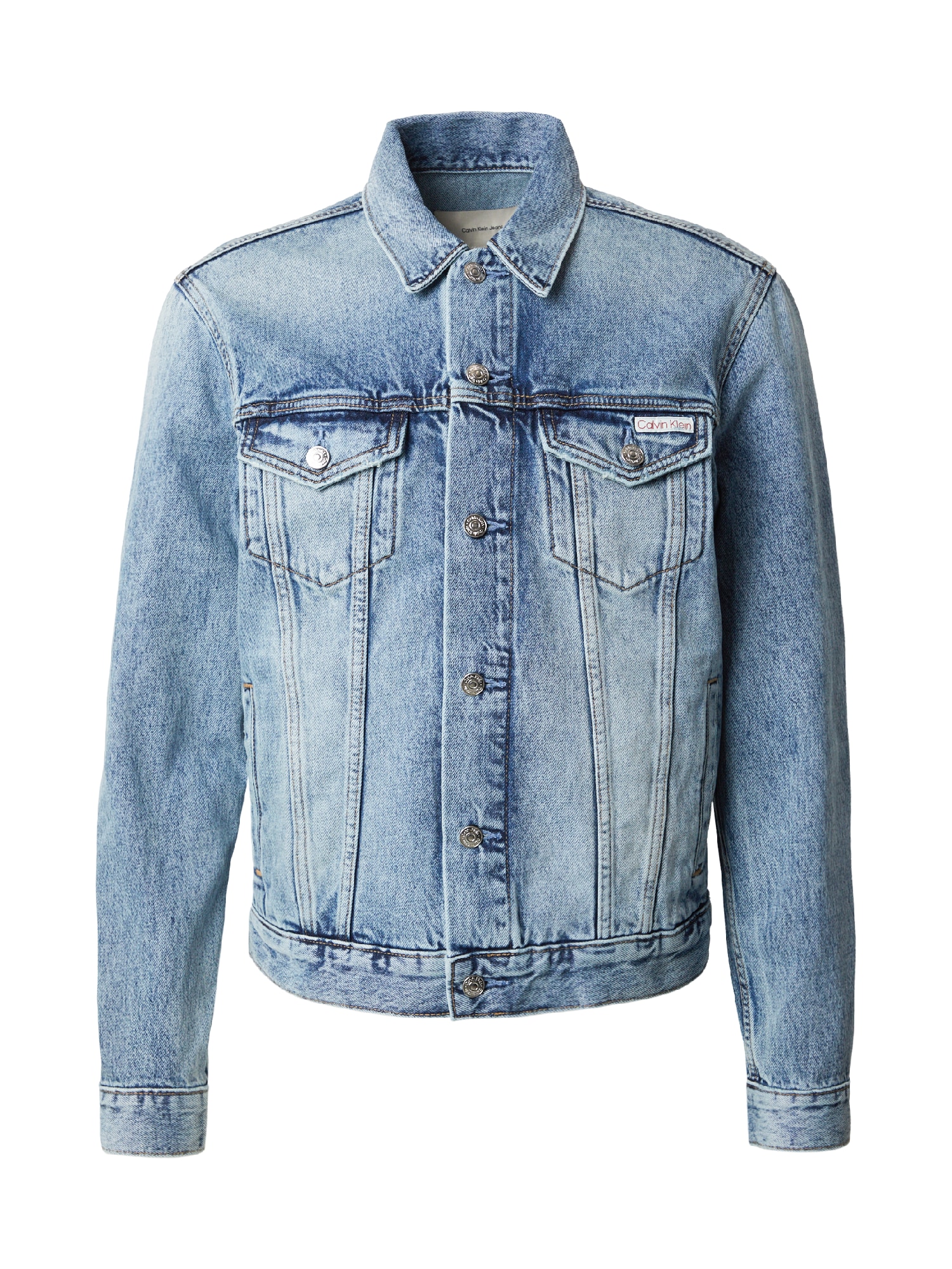 Calvin Klein Jeans Välikausitakki 'Classic Trucker' sininen denim