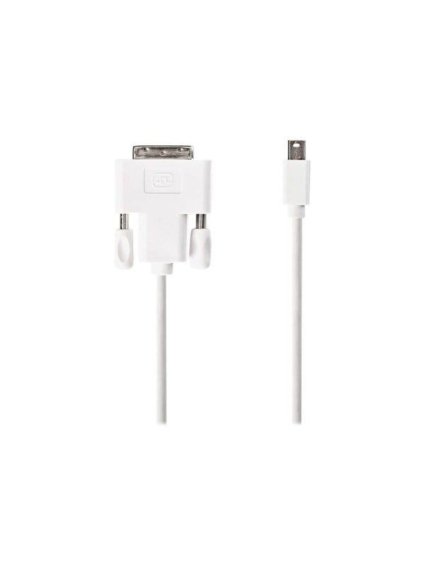 Nedis Mini DisplayPort kaapeli | DisplayPort 1.2 | Mini DisplayPort Uros | DVI-D 24+1-Pin Uros | 21.6 Gbps | Niklattu | 2.00 m | Pyöreä | PVC | Valkoinen | Kirjekuori
