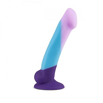 Blush Avant D16 - Purple Haze dildo, käsintehty, tyylikäs, värikäs, imukupilla, silikoninen