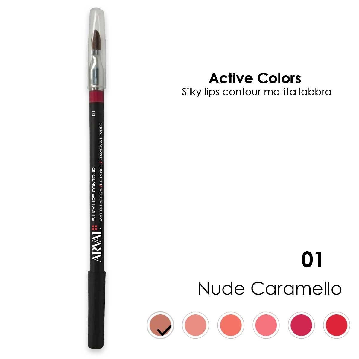 Arval Silky Lips Contour N. 01 - Caramello Huulikynä - Puu