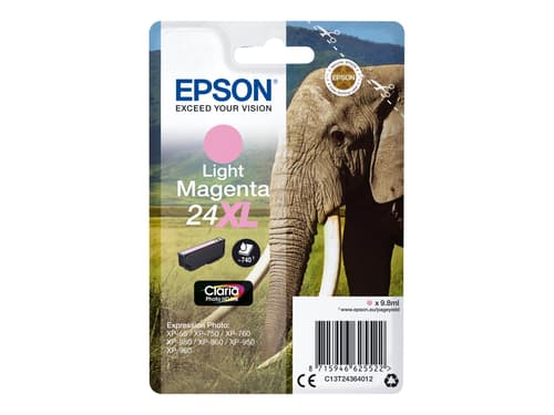 Epson 24 XL-mustekasetti, 9.8 ml, vaaleanmagenta
