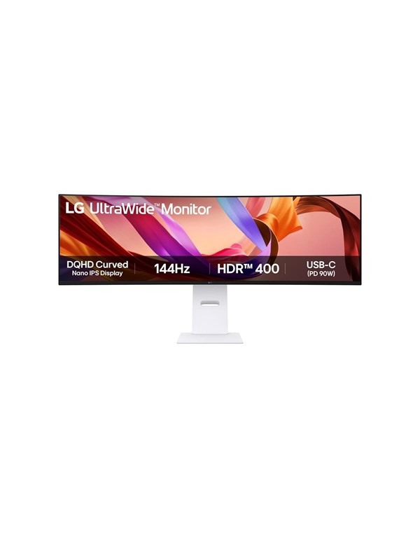 LG 49U950A-W 49" Dual QHD, Nano IPS -kaareva näyttö, USB-C hub