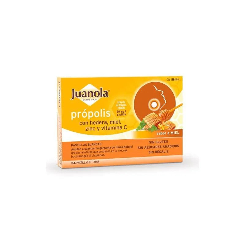 Juanola Propolis Ivy Honey Flavor 24 tablettia