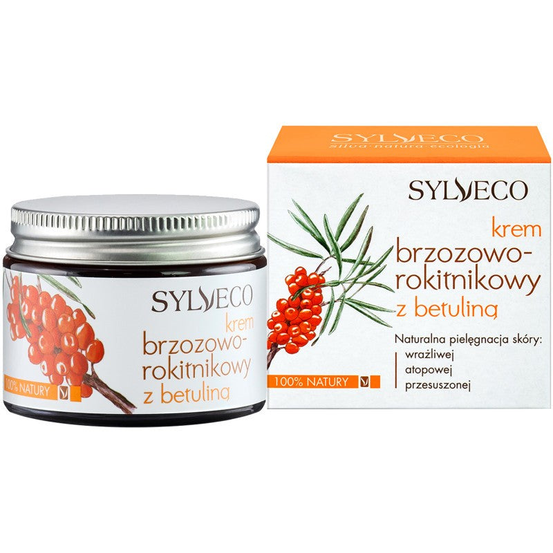 Sylveco Betuliinia sisältävä koivu- ja tyrnivoide - ikääntymistä estävä kasvovoide, 50 ml