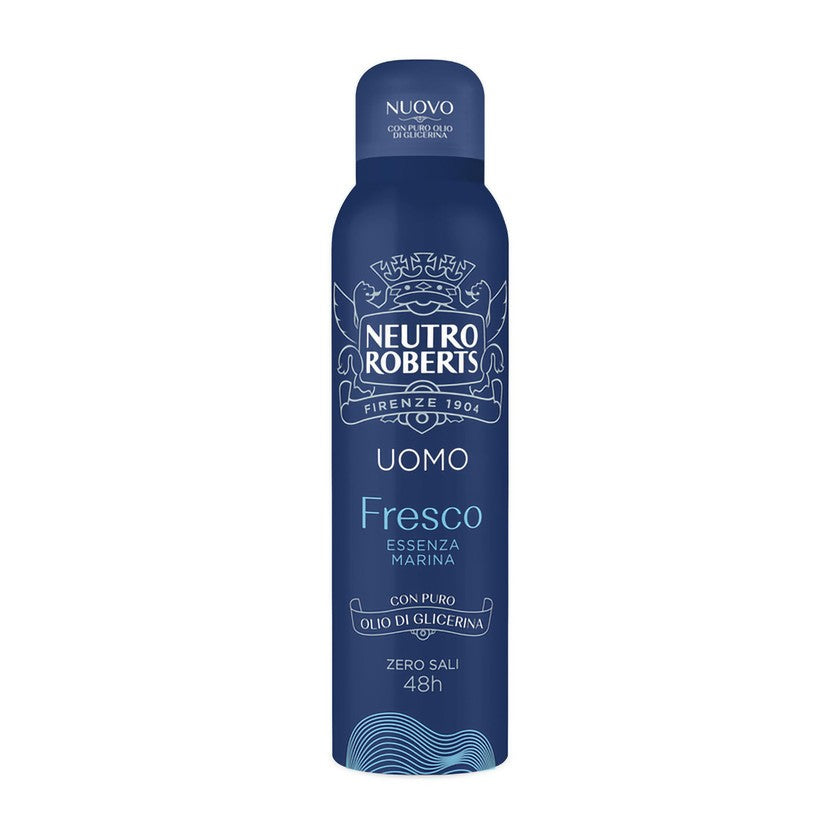 Neutro Roberts Essenza Marina raikastava deodoranttisuihke miehille, 48 tunnin vaikutus, 150 ml
