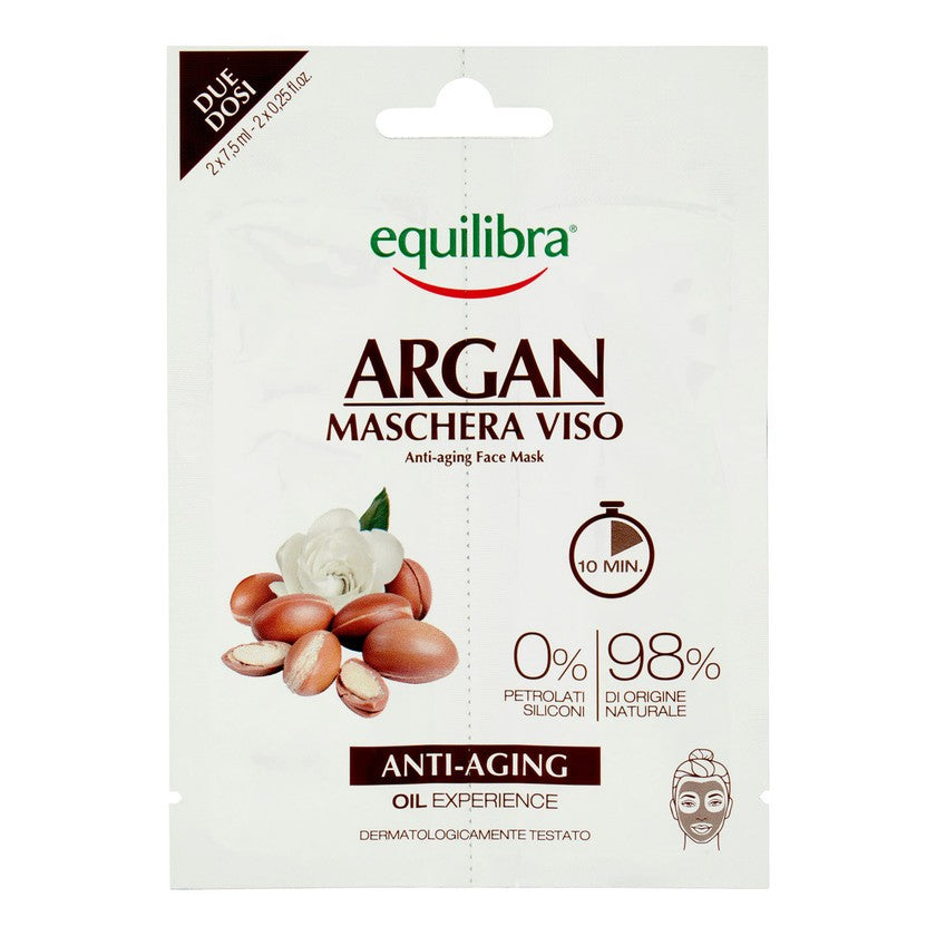 Equilibra Argan Kasvonaamio Anti-aging 2 X 7,5 Ml