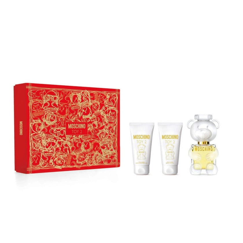 Moschino Toy 2 Eau De Parfum -lahjapakkaus 50ml suihkugeelin kanssa 50ml ja vartalovoiteen kanssa 50ml