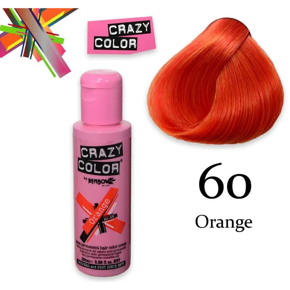 Crazy Color Puolipysyvä 100 ml Oranssi