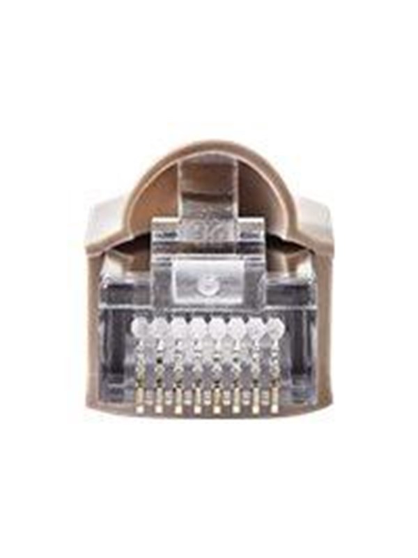 Nedis RJ45-liitin | Uros | Solid FTP CAT5e | Suora | Niklattu | 10 kpl | Polycarbonate | Harmaa / Läpikuultava | Laatikko
