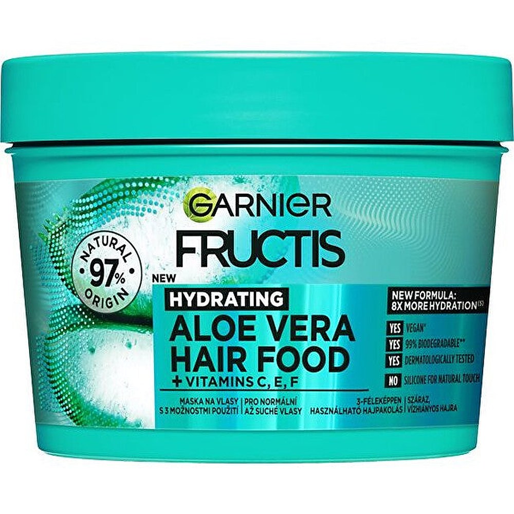 Garnier kosteuttava naamio normaaleille ja kuiville hiuksille fruktis (aloe vera) 390 ml