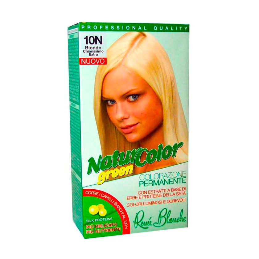 Renee Blanche Pysyvä Hiusväri Luonnollinen Natur Color Green 10N Erittäin Vaalea Blond