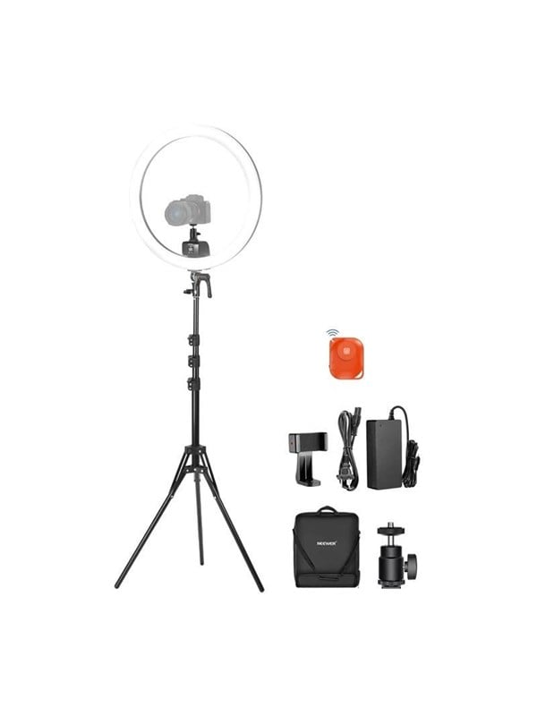 Neewer SRP18C 17cm selfie-setti pyöreällä LED-puhelinvalolla
