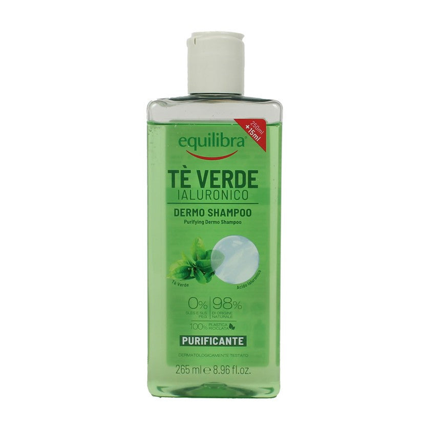 Equilibra Equilibra Vihreä tee + hyalutonihappo -shampoo 265 ml