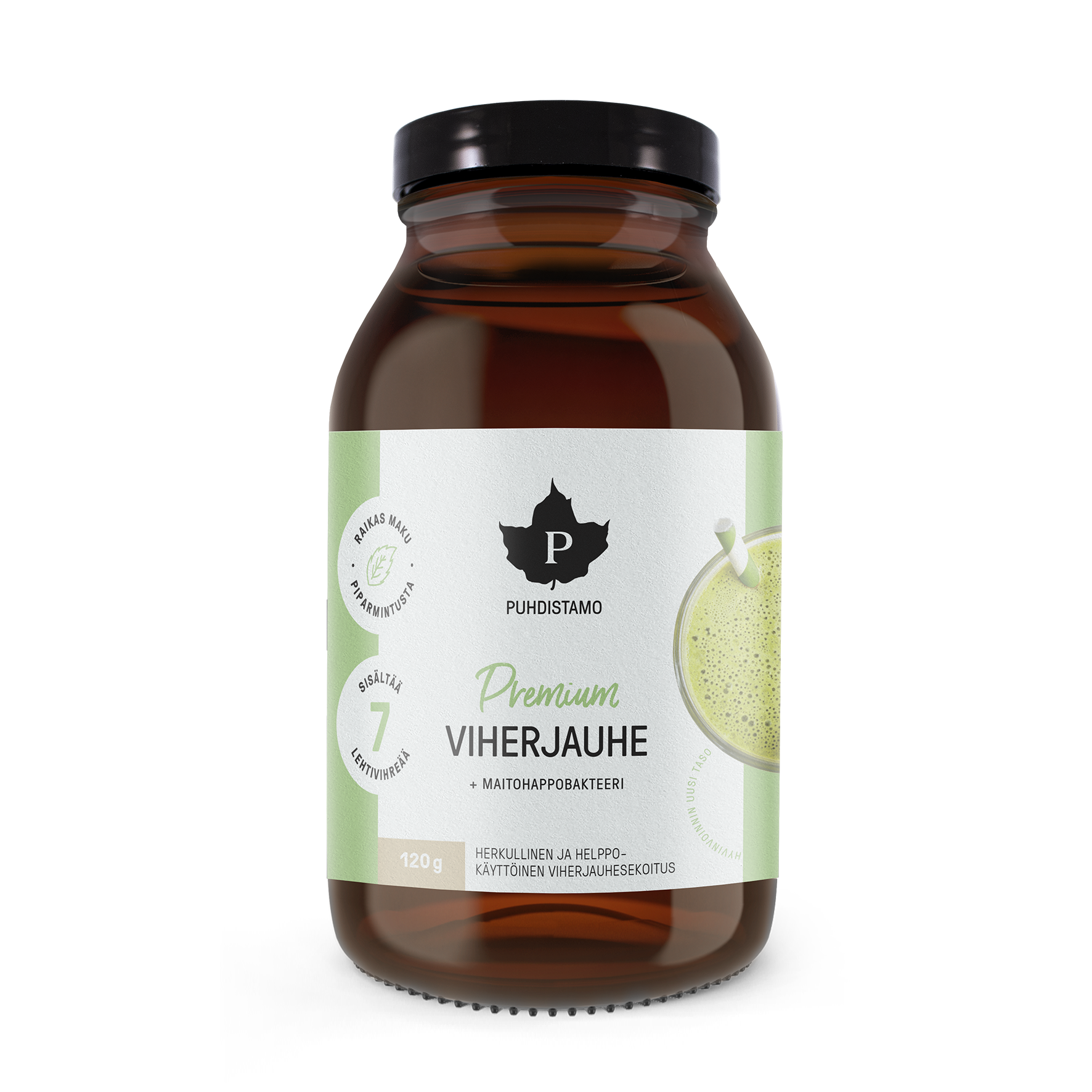 Puhdistamo Premium Viherjauhe (+Maitohappobakteeri) 120g
