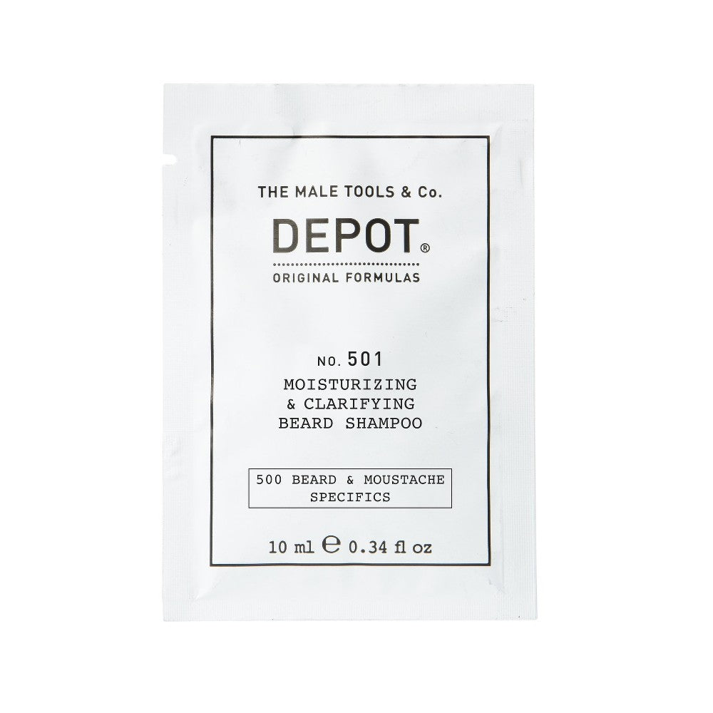 Depot No. 501 Kosteuttava partashampoo Pro-vitamiini B5:llä 10 ml