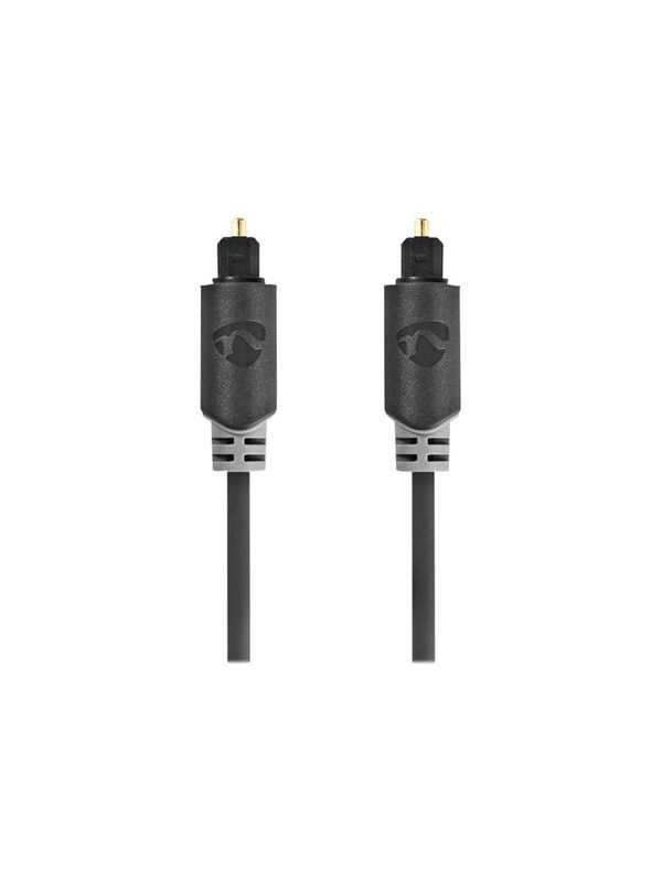 Nedis Optinen Audiokaapeli | TosLink uros | TosLink uros | 5.00 m | Pyöreä | PVC | Antrasiitti | Laatikko