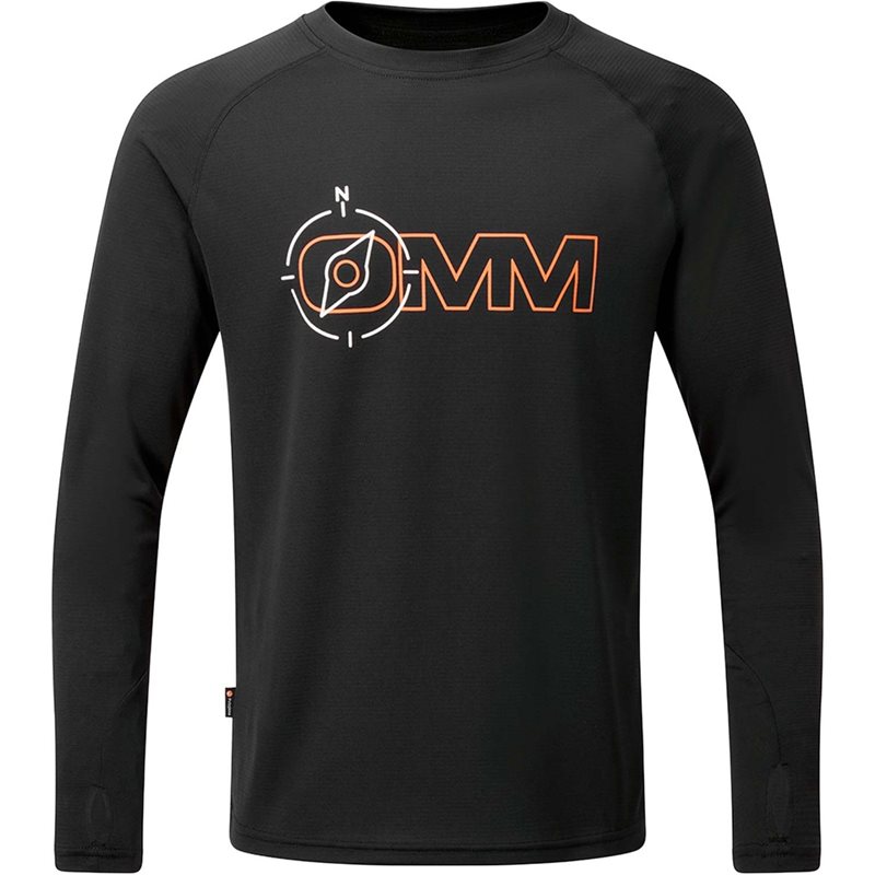 OMM Bearing Tee LS M Black Compass - XS