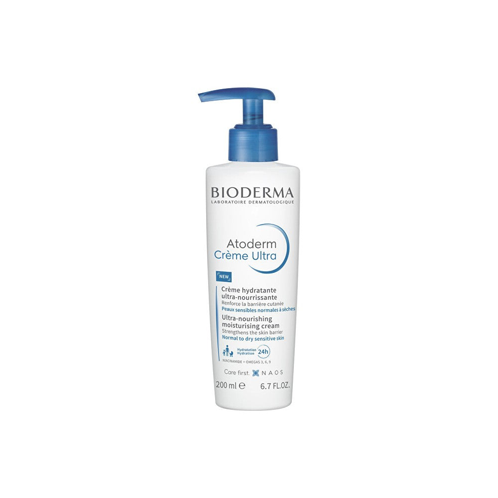 Bioderma Atoderm Ultra ravitseva vartalovoide normaalille, kuivalle ja herkälle iholle hajusteeton 200 ml