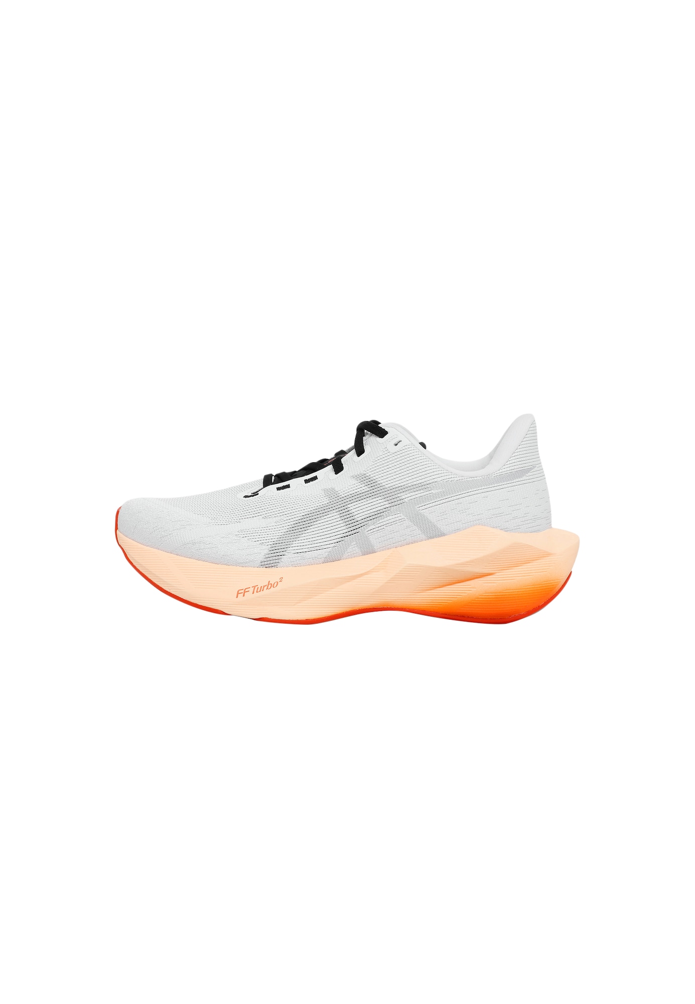 ASICS Juoksukengät 'Novablast 6'  vaaleanharmaa / musta / valkoinen