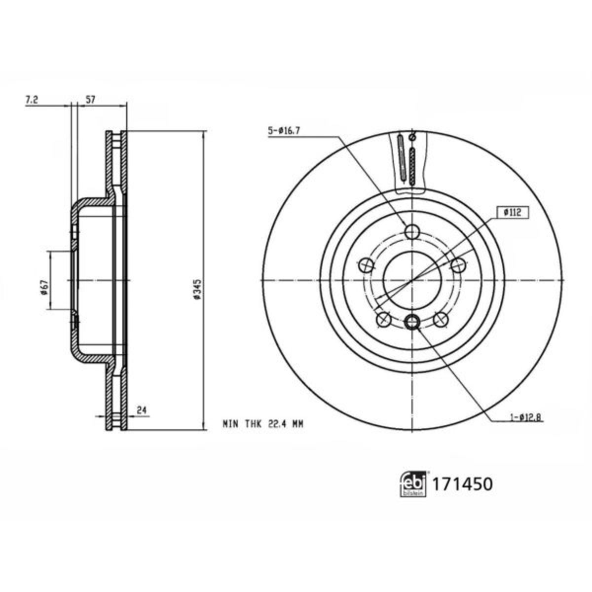 Jarrulevy FEBI BILSTEIN 171450