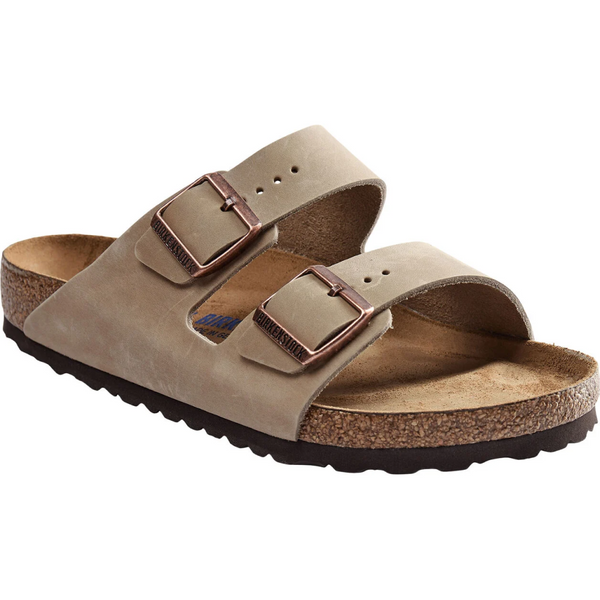 Birkenstock Arizona Soft Footbed Natural Leather Oiled Narrow Tabacco Brown