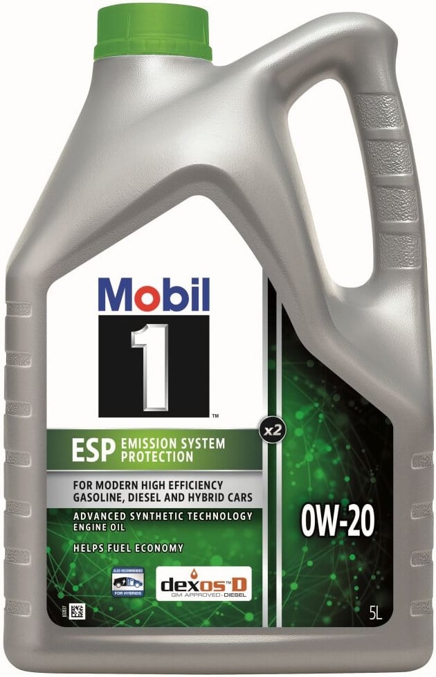 Moottoriöljy ESP X2 0W-20, 5 l, Mobil