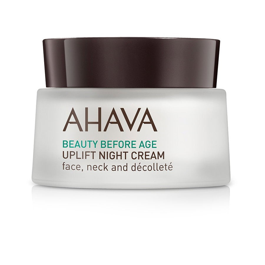 Ahava Beauty Before Age vegaaninen kosteuttava yövoide kasvoille ja kaulalle 50 ml