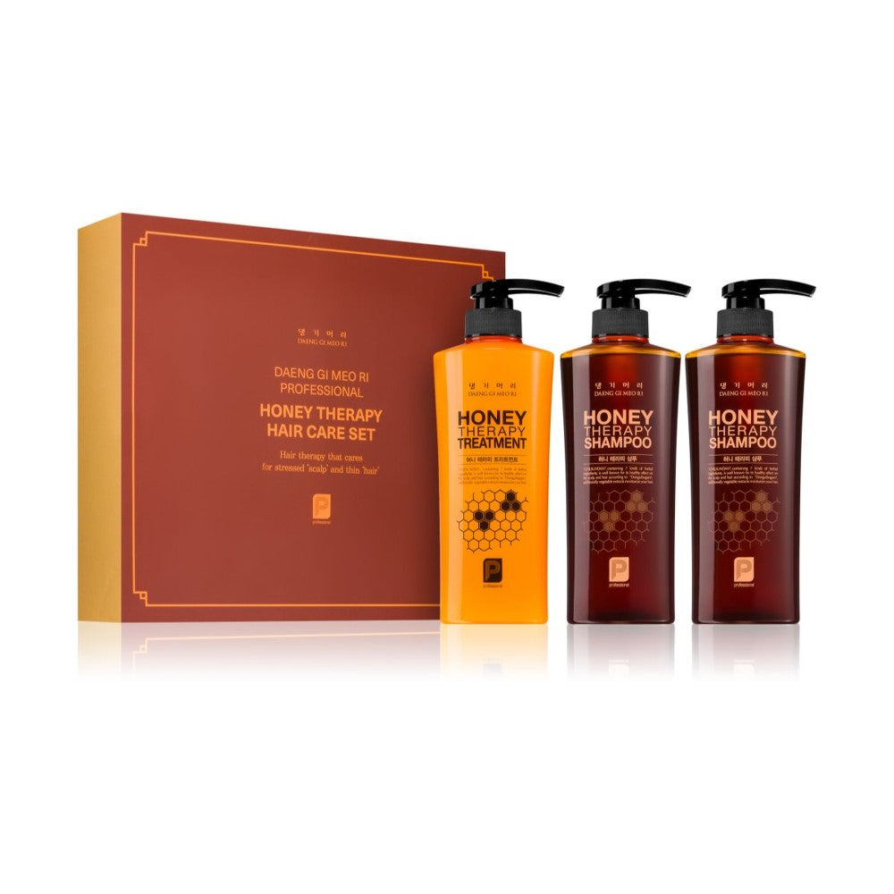DAENG GI Meo RI Honey Therapy Professional hiustenhoitosetti 3x400ml