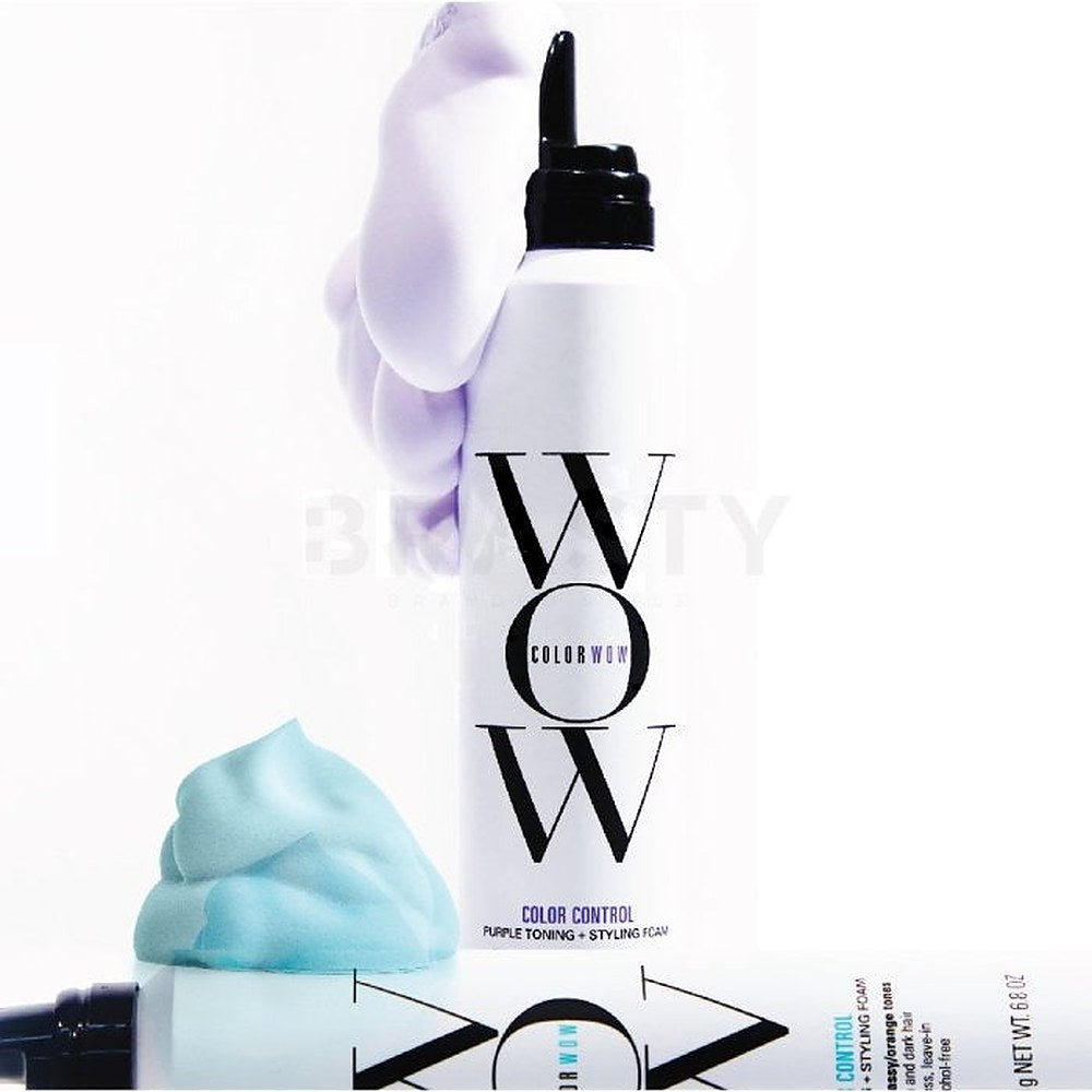 Color wow Väri Control Purple + Styling toning mousse (vaaleille hiuksille) - 200ml