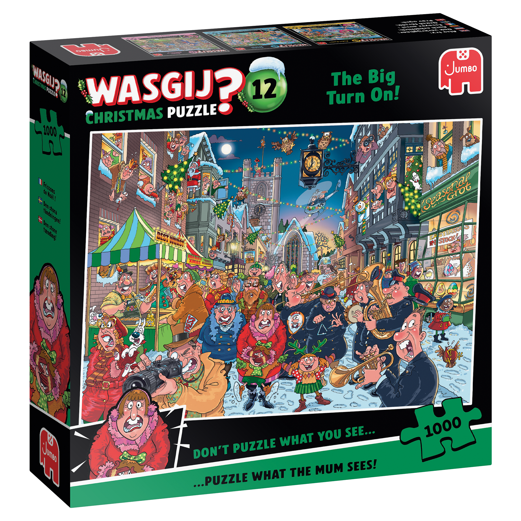 Wasgij Christmas 12 The Big Turn On Palapeli 1000 palaa