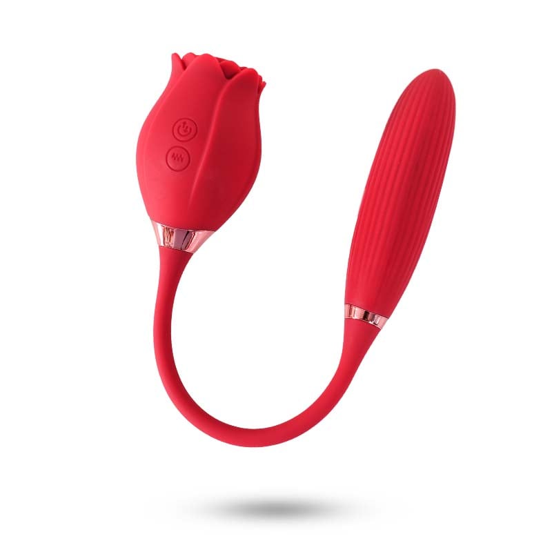 Red Rose Suction + Vibrating Bullet Klitoris stimulaattori