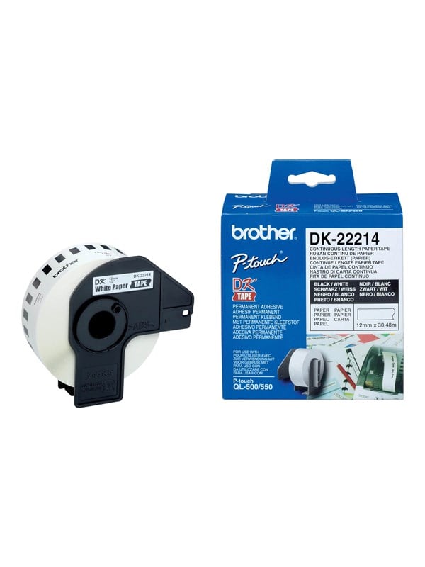 BROTHER DK22214 rullatarra , 12mm x 30,5m