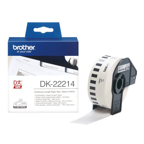 BROTHER DK22214 rullatarra , 12mm x 30,5m