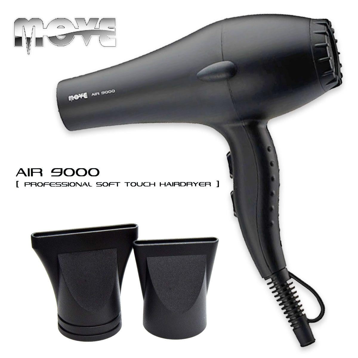 Move Air 9000 musta soft touch hiustenkuivaaja