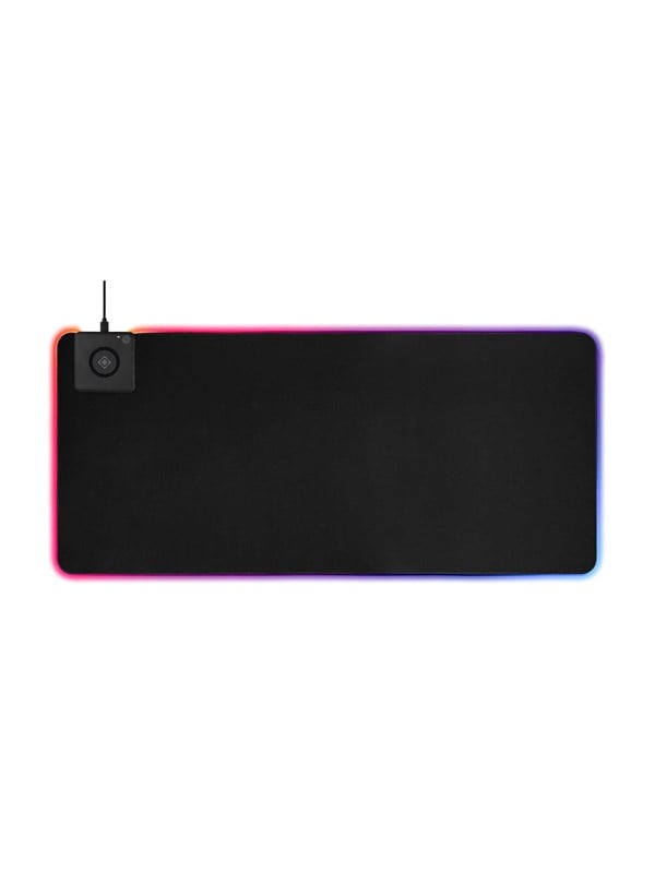 Deltaco GAMING XL RGB Mousepad with integrated QI Wireless Charging