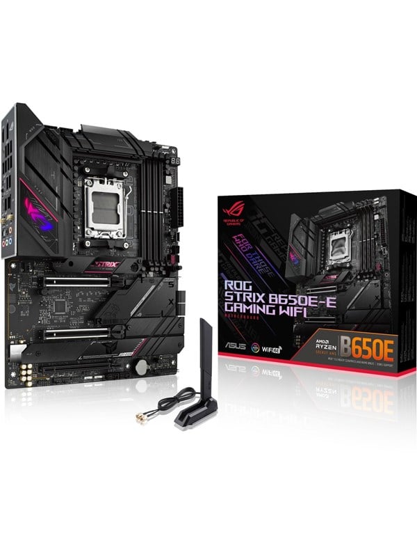 ASUS ROG STRIX B650E-E GAMING WIFI Emolevy - AMD B650 - AMD AM5 - DDR5 RAM - ATX