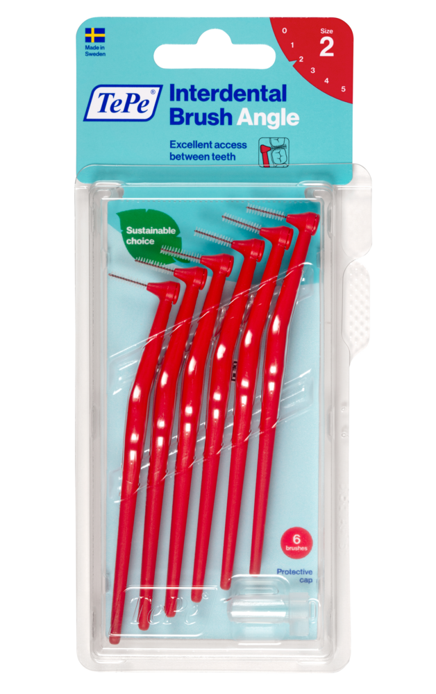TePe hammasväliharja 0,5 mm Angle punainen 6 kpl