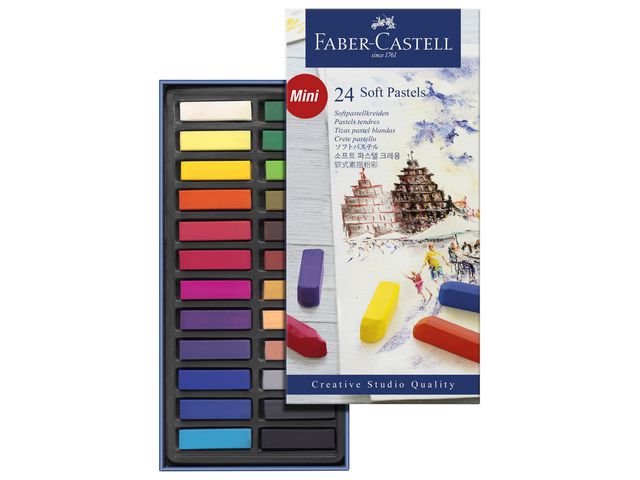 Pehmeä Pastelliliitu 24 Väriä Faber-Castell