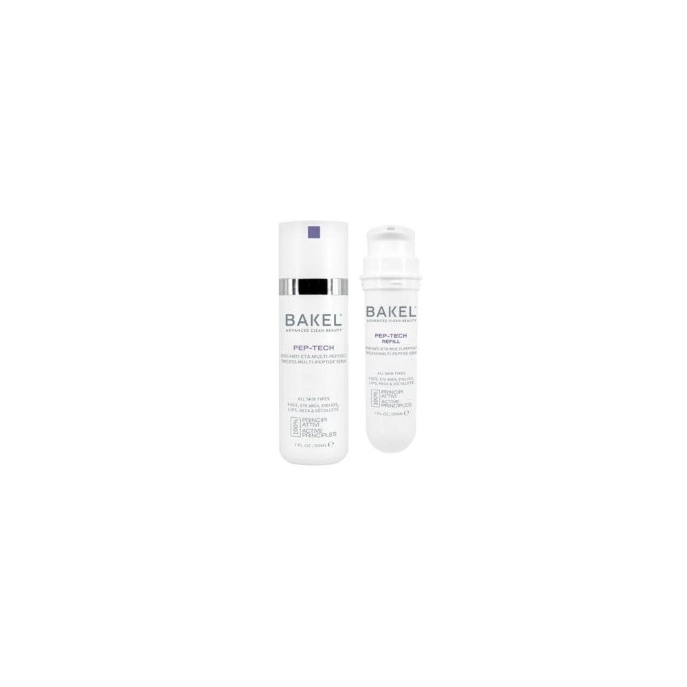 BAKEL Pep-Tech Case & Refill 30 ml Monipeptidinen ikääntymistä estävä seerumi kasvoille, silmänympärysiholle