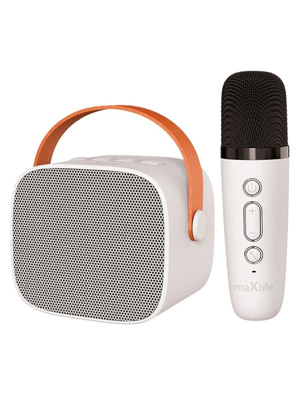 Maxlife MXKS-100 karaokesetti Bluetoothilla, valkoinen