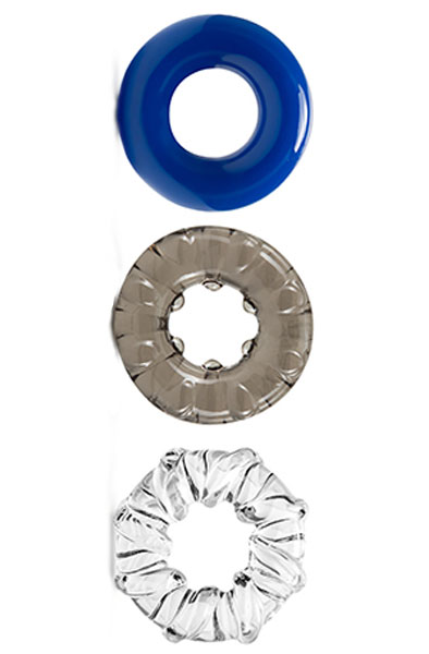Stay Hard Triple Stretch 3-pack Cockrings Penisrengas paketti