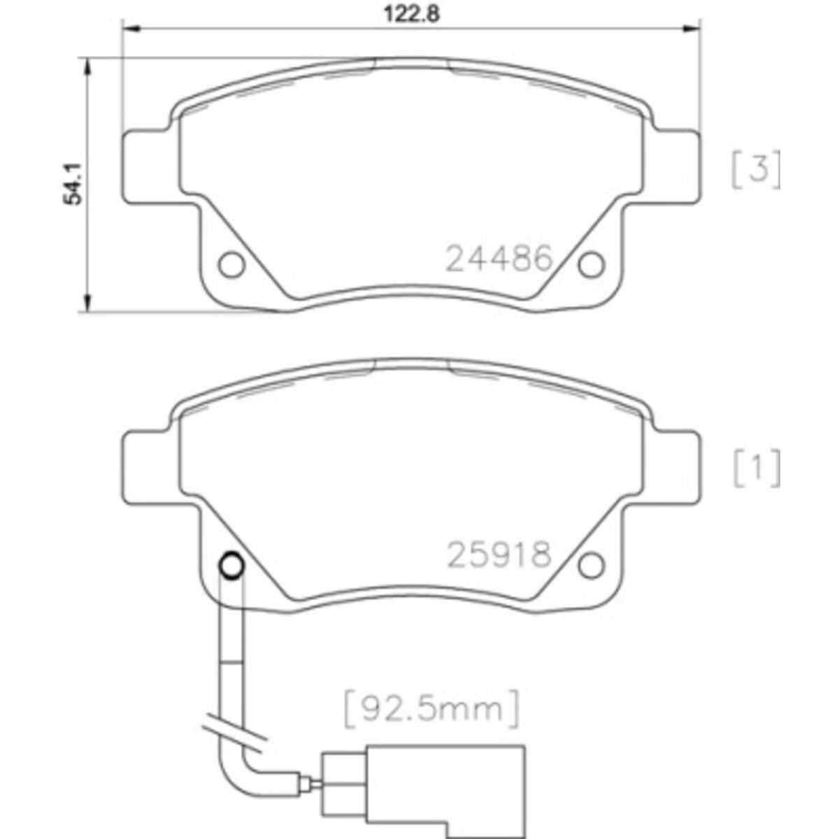 Jarrupalat, levyjarru BREMBO P 24 066