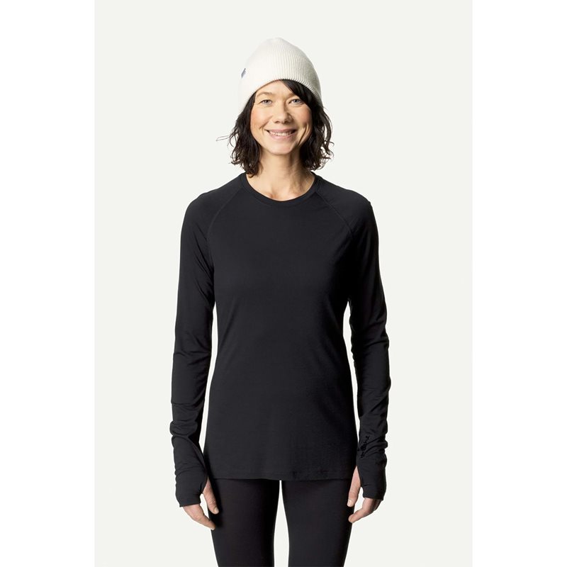 Houdini W's Desoli Light Crew True Black - XS