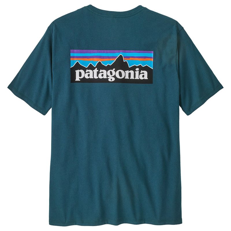 Patagonia M's P-6 Logo Responsibili-Tee Glacial Blue - XL