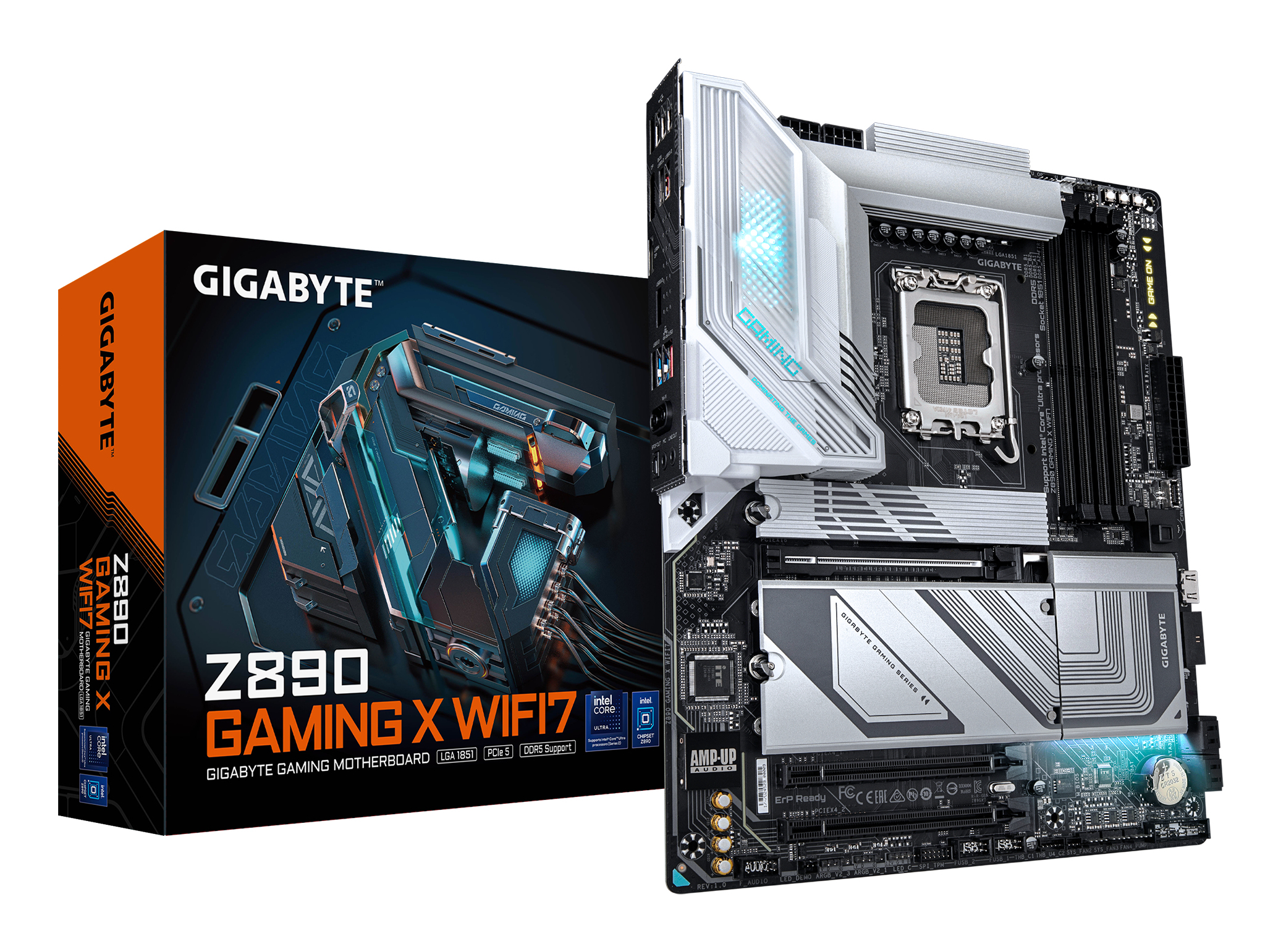 GIGABYTE Z890 GAMING X WIFI7 Emolevy - Intel Z890 - Intel LGA1851 - DDR5 RAM - ATX
