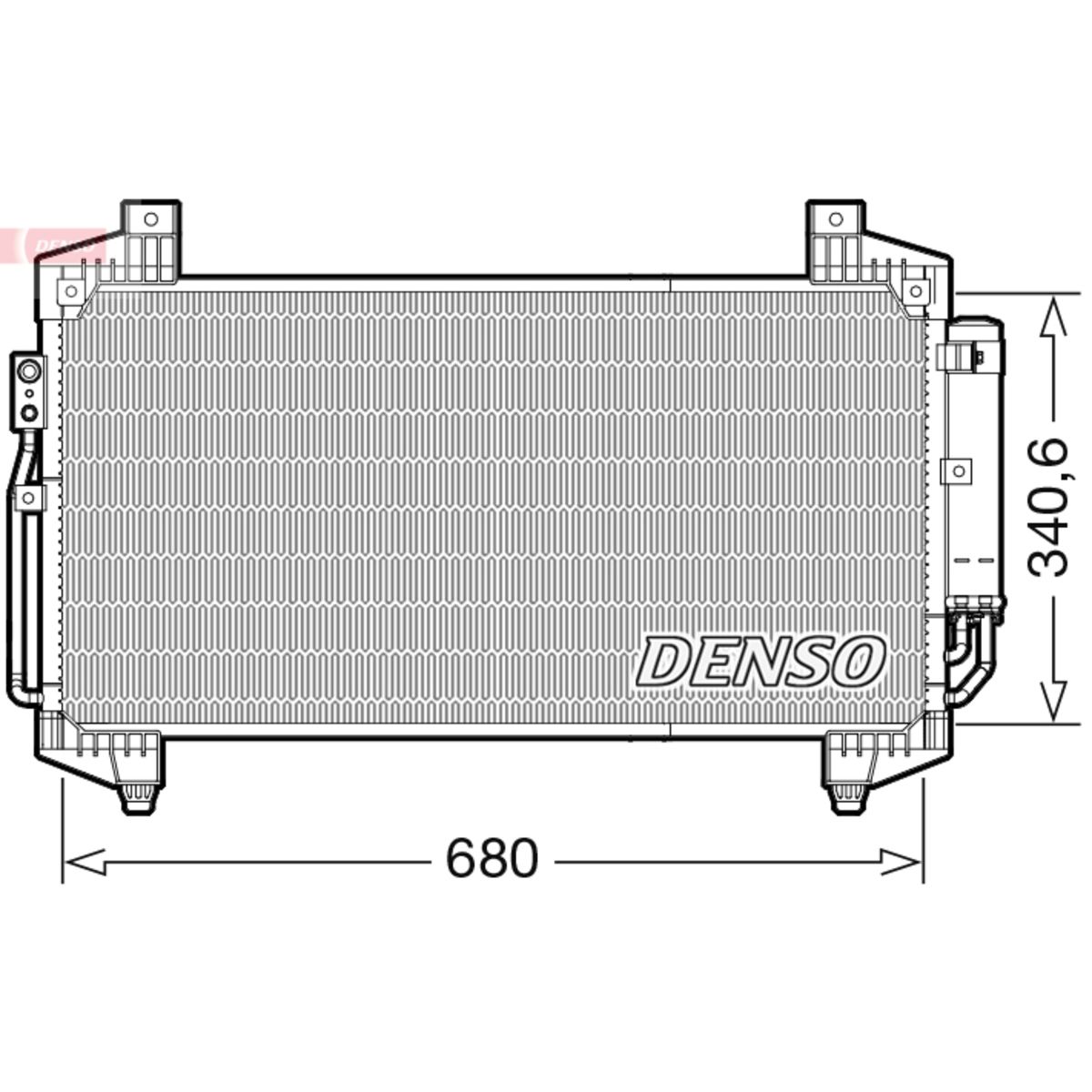 Lauhdutin, ilmastointilaite DENSO DCN45014
