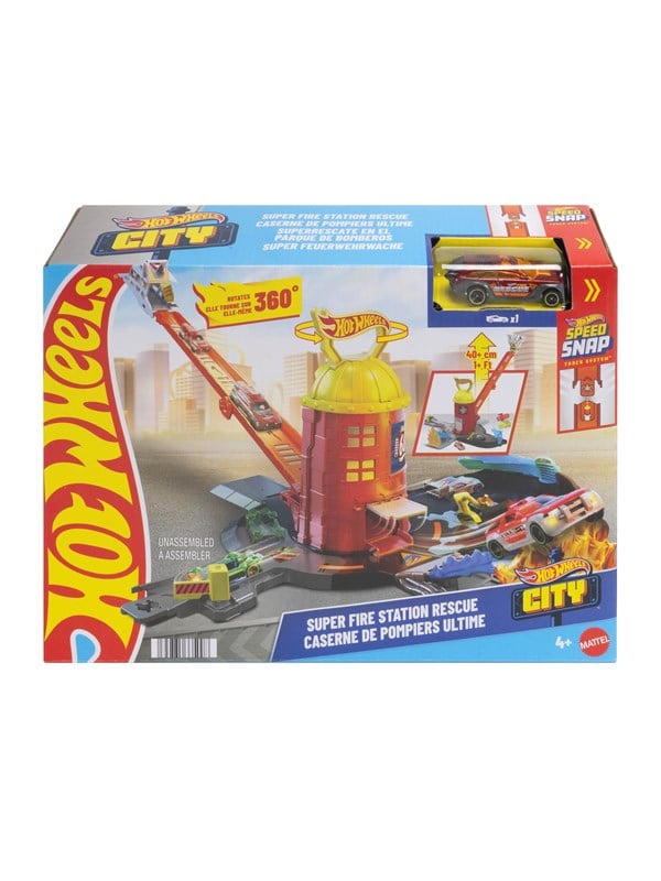 Hot Wheels City Super Fire Station Playset