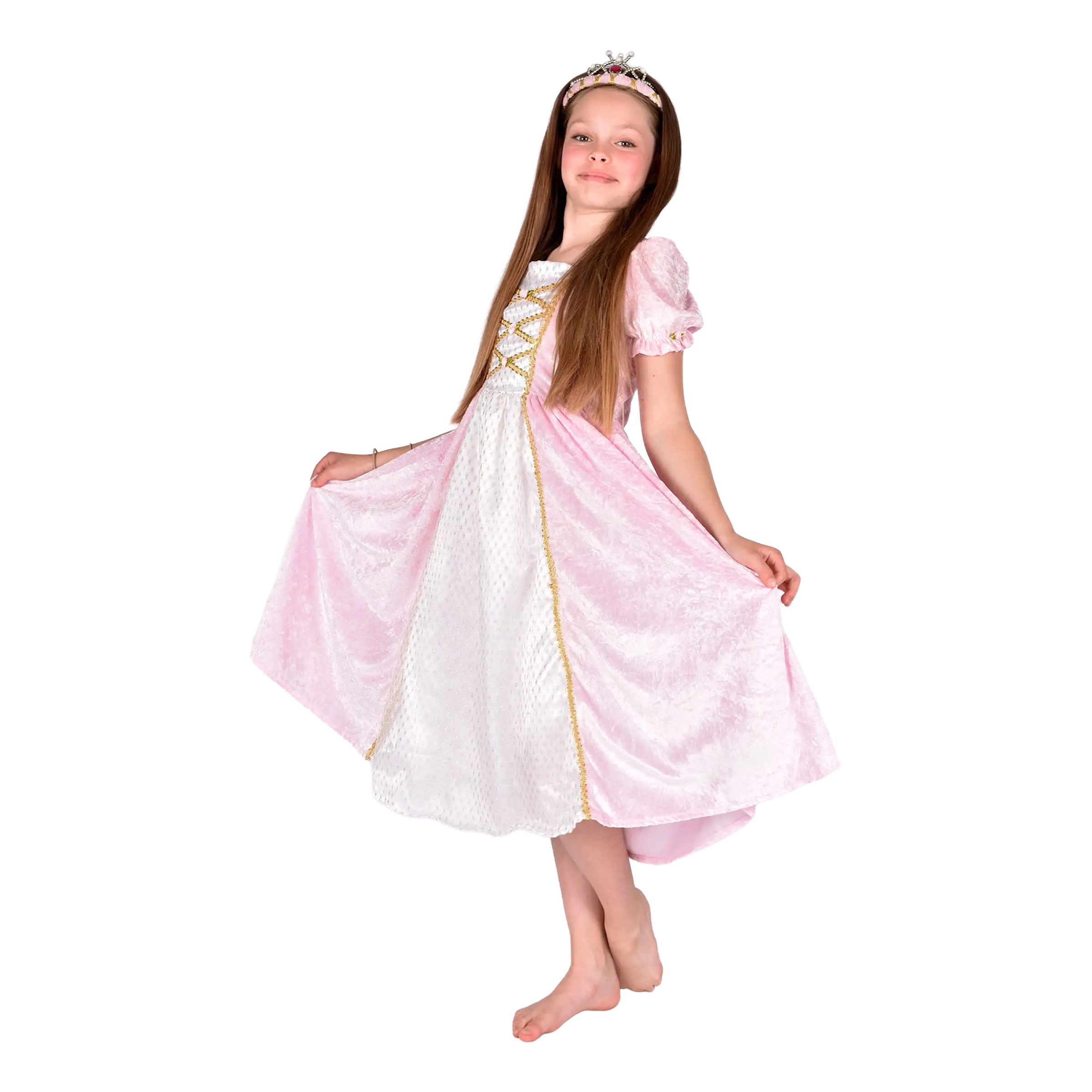 Lasten Prinsessamekko Sametinvaaleanpunainen - Small
