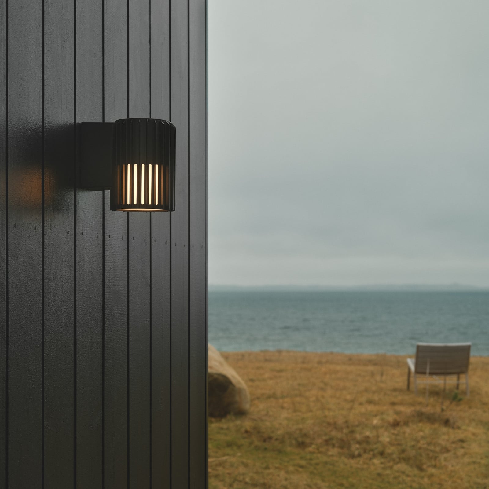 Aludra Ulko Seinävalaisin Seaside Black - Nordlux - Alumiini - Yksilamppuinen