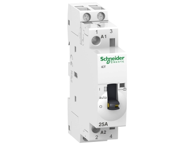 Acti9-modulikontaktori ICT 25 A, 2 napaa, 230–240 VAC, päälle/pois